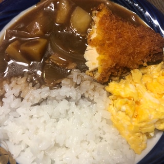 肉じゃがリメイク♪スクランブルエッグカレー